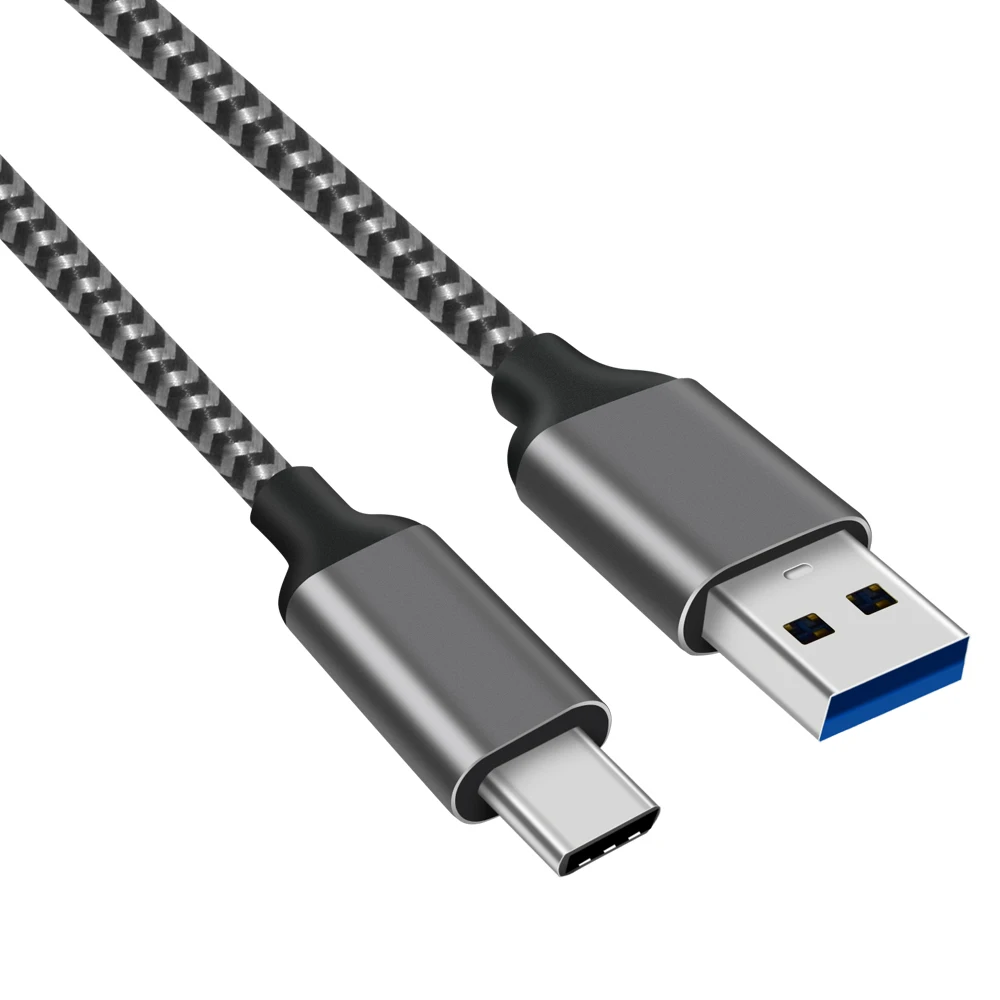 
 High end металлический корпус USB 3,2 Gen 1 type A(usb 3.0A) to USB Type C USB кабель с нейлоновой оплеткой кабель для быстрой зарядки  