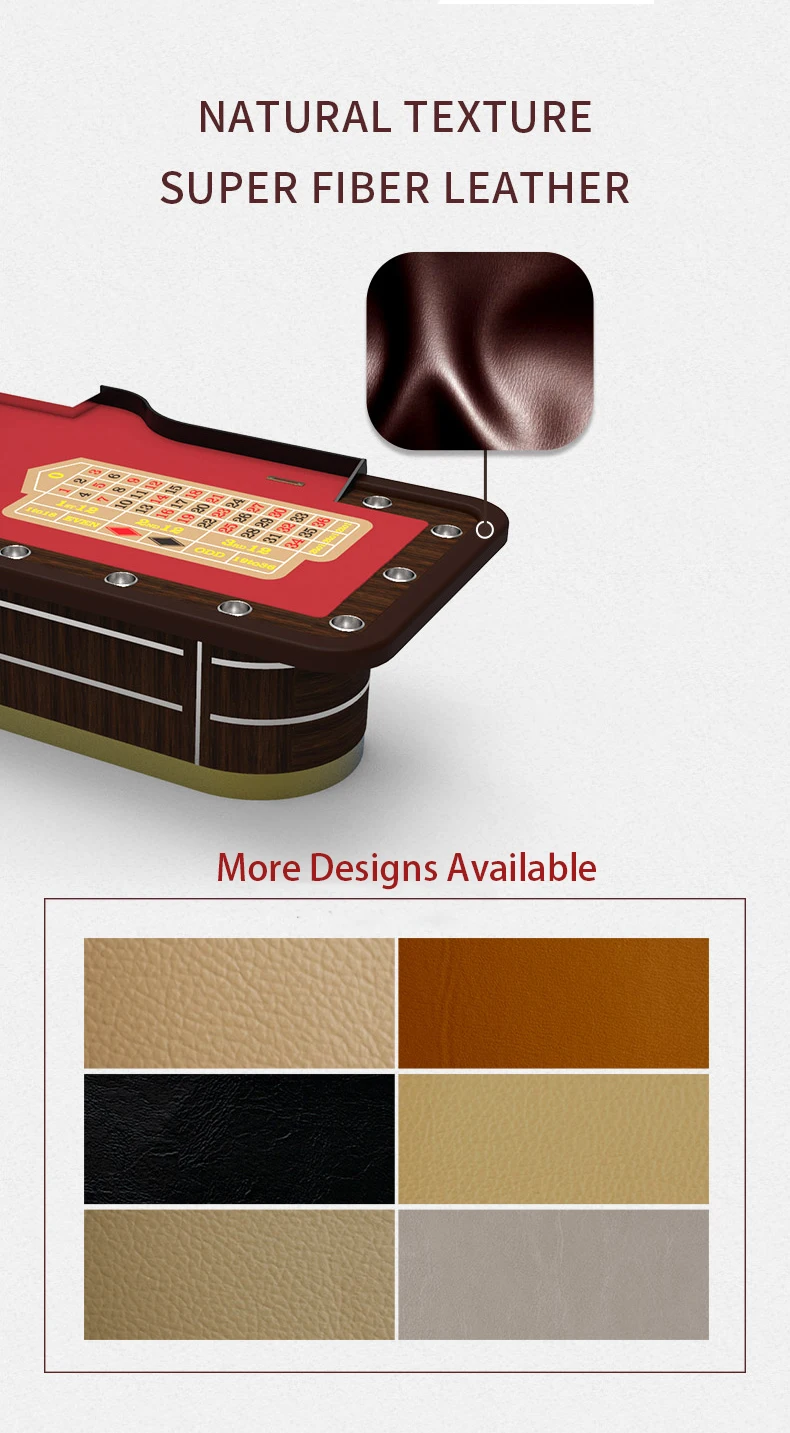 Yh Deluxe High Quality Roulette Game Wheel Poker Club Table With Stable