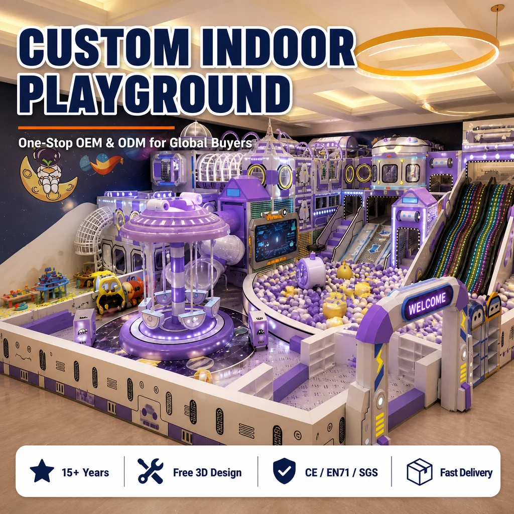 Kids Indoor Jungle Playground Naughty Castle Soft Play CE Certified Ball Pit Climbing Net Slide for Family Entertainment OEM