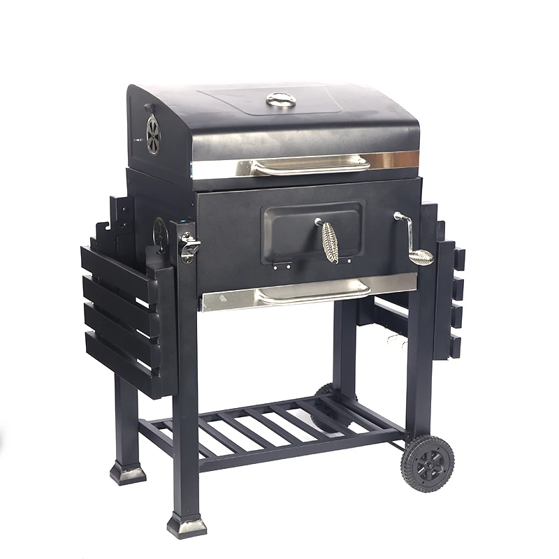 product brand new upgrade safety coating easy disassemble folding charcoal portable bbq grill-6