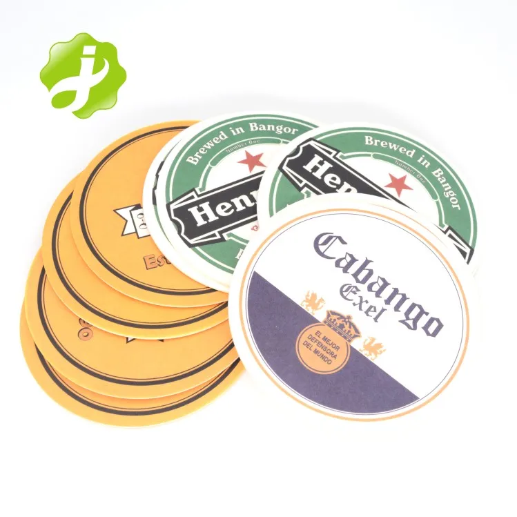 Custom Cardboard Absorbent Paper Beer Coasters  Paper Recycled Printing Machine