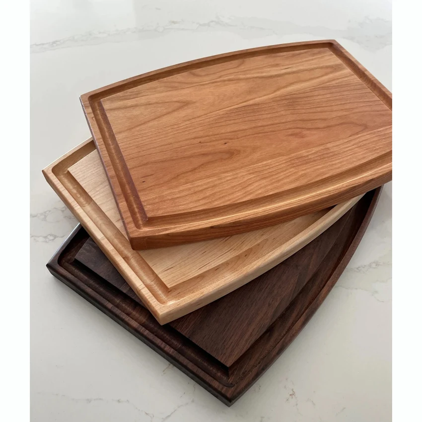 High Quality Ebony Wood Butcher Cutting Board Chopping Board With Juice