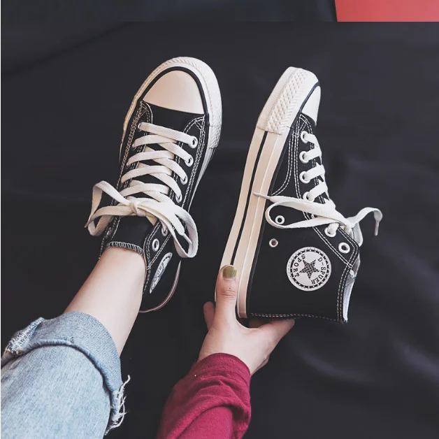 High Top Converse Mujer Tumblr Sepatu Zapatillas Original Custom