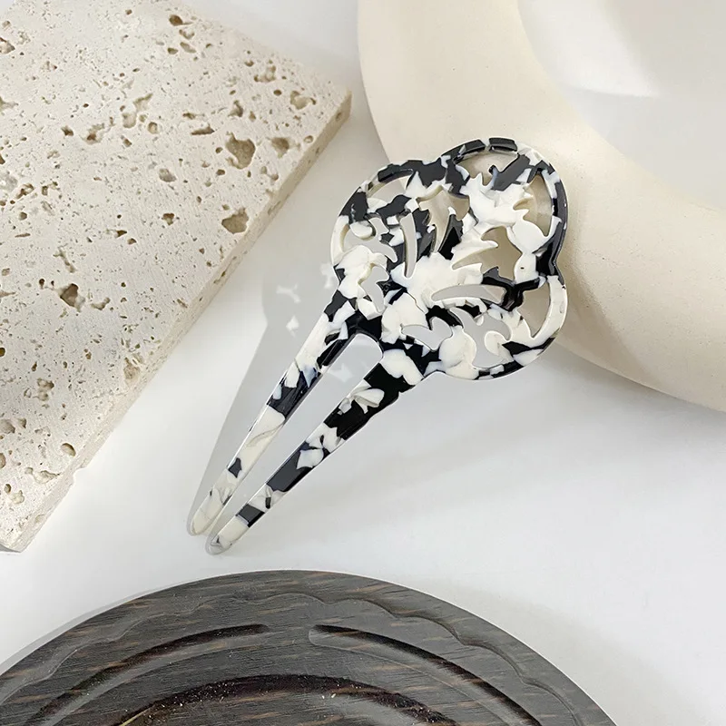 Креативные темпераментные аксессуары для волос DOWELL с двойными зубьями палочка из