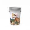 Vaso de papel verde*10 unidades