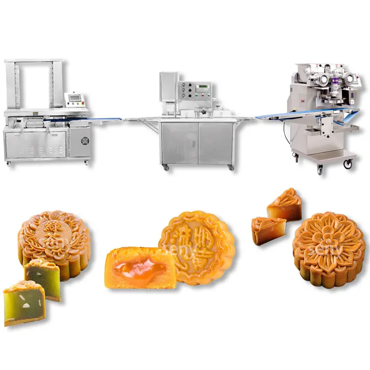 Stuffed Moon Cake Making Machine Mooncake Filling Machine Production Line