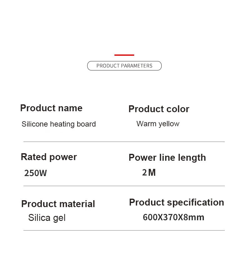 Household Fast Heating Warming Pad Can Be Rolled and Folded Hot Plate Can Be Timed Insulation Heating Small Warming Plate 7
