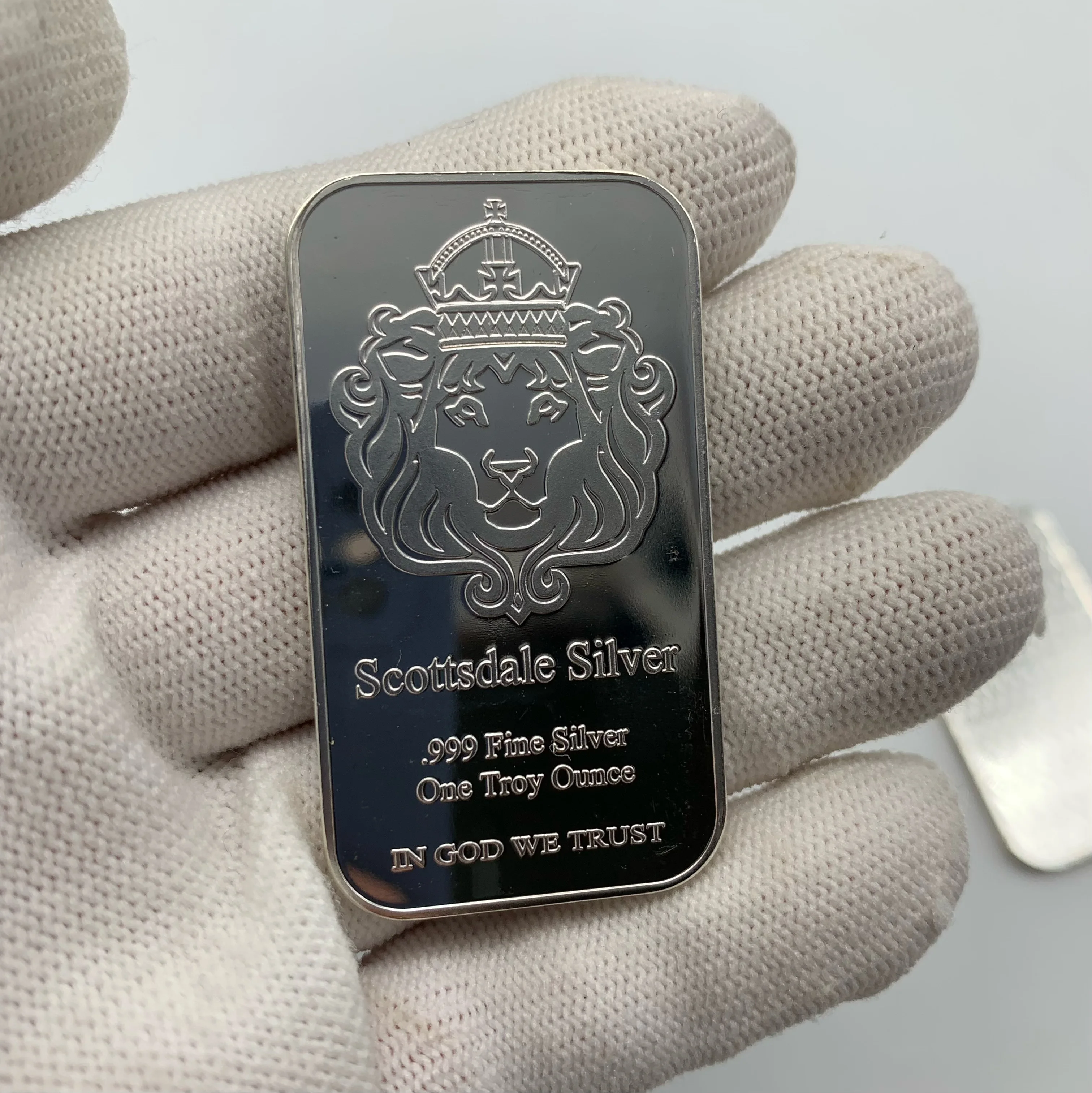 Non-magnetic Zinc Alloy with Silver Plated Credit Suisse Bar