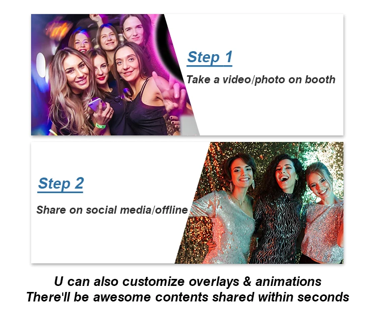 Hltd Stand Up Mirror Photo Booth Wedding Mirror With Camera And Printer