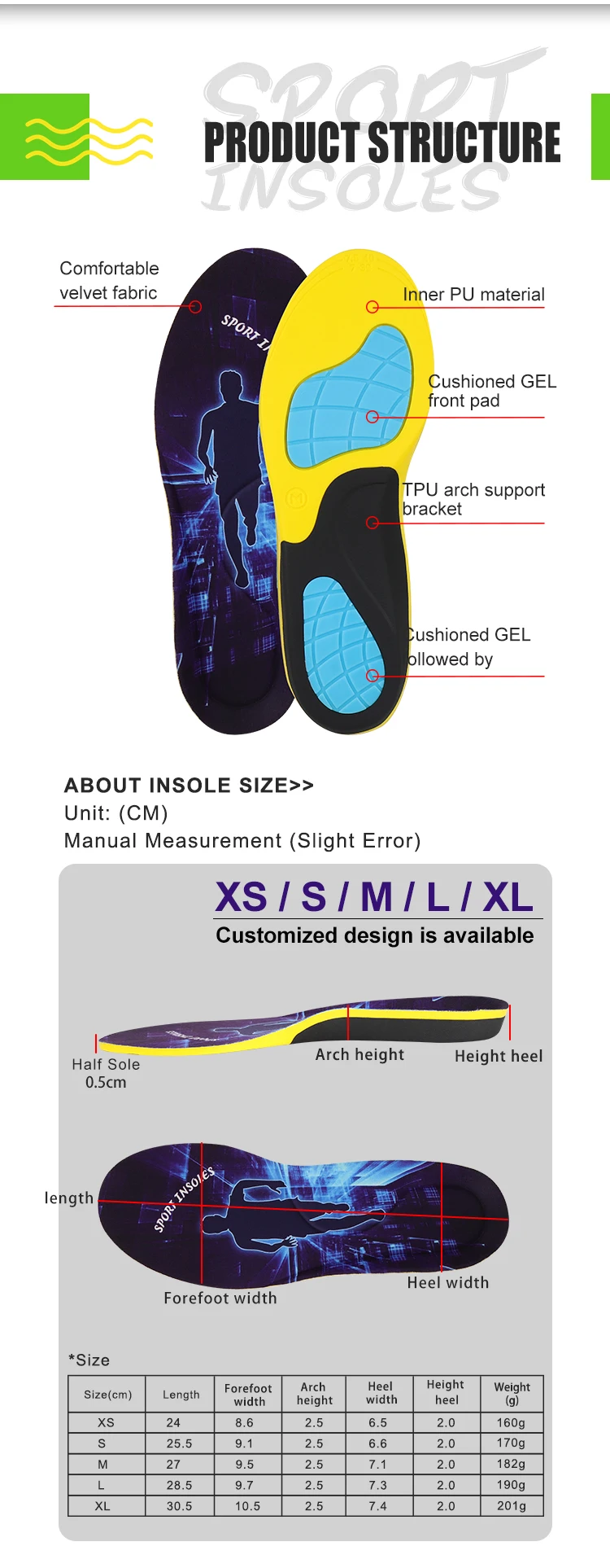 product joghn plantillas para calzado adjustable cushioning flat foot insole wholesale men insole jump higher custom shoe insoles-39