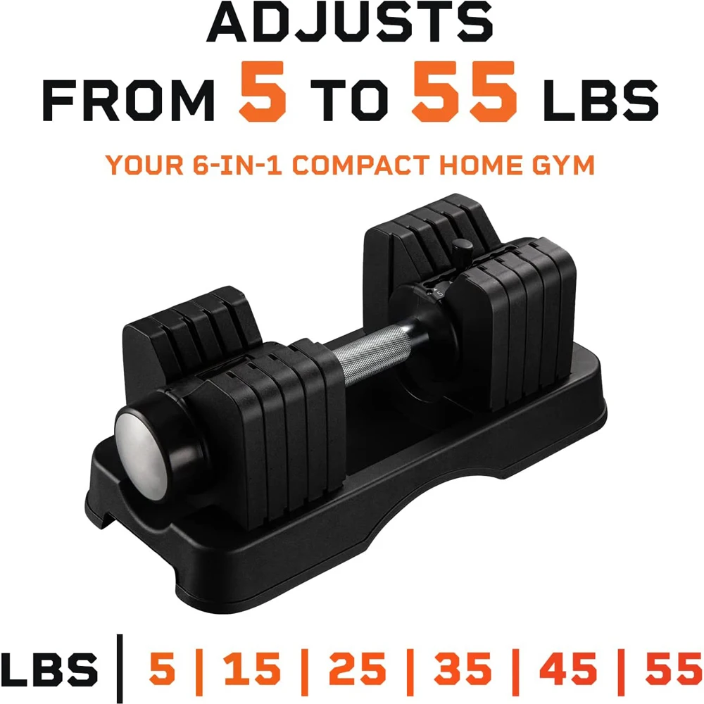 Free Weight Adjust Dumbbell 5kg25kg 55lb Dumbbell Set Exercise
