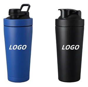 D5036 Metal Coffee Cup 304 Stainless Steel Double-Layer Insulated Shaker Cup Modern Design Vacuum Outdoor Sports Mixing Cup
