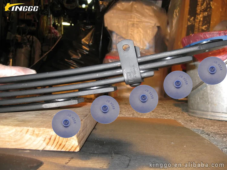 Polyurethane Silencer Block Round Anti Squeak Wear Pads Rear Leaf