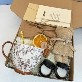 Custom Fall Gifts Ideas House Warming Cozy Gift Box Hygge Holiday Gifts Sets for Colleague Women Mom