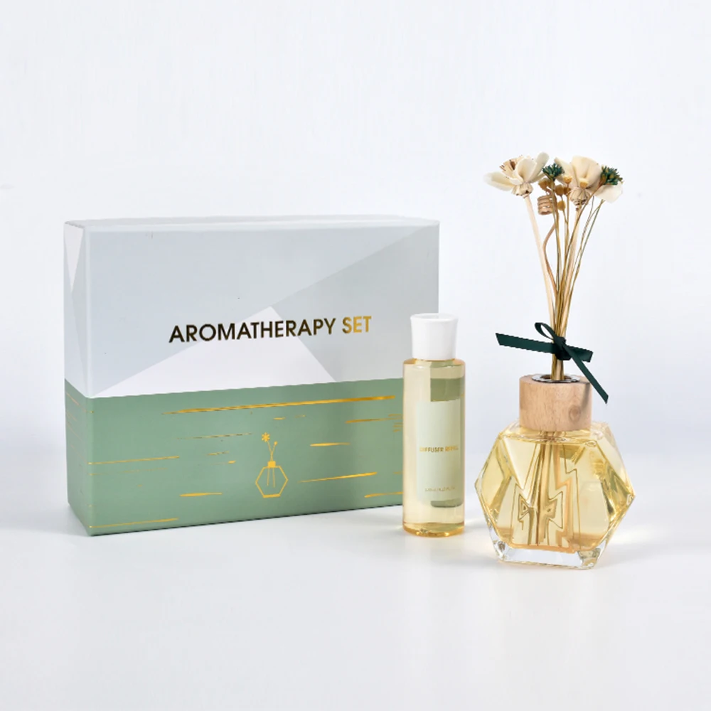 Сувенирный набор на заказ от оригинального производителя ароматизатор солнечной батарее ротанговый тростник подарочный стеклянная бутылка подарочная упаковка