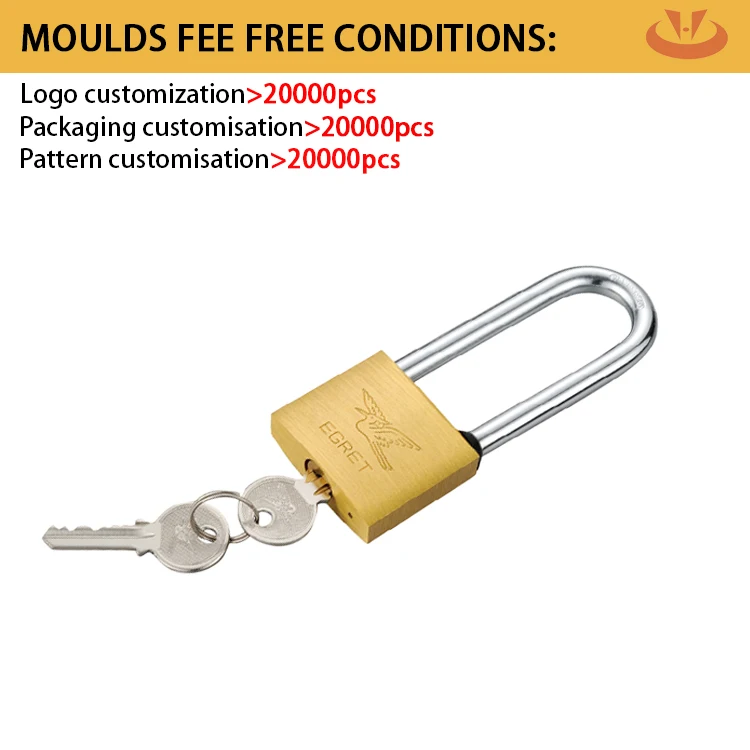 Portable Door Lock Security Padlock Singlesided Card Packaging Long