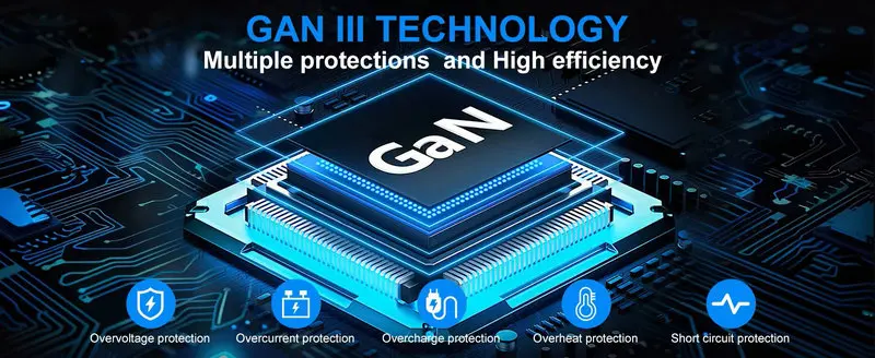 440W GaN台式充电器8端口USB C型PD 100W快速集线器充电器3.0 USB C型手机440W USB电源充电器站