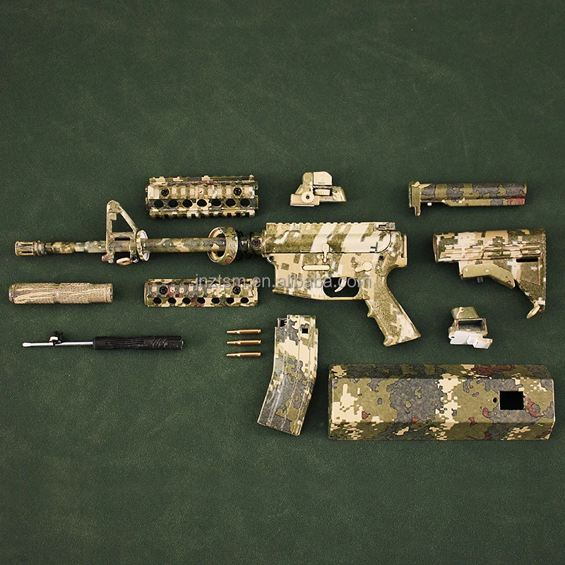 Black Sniper Rifle Metal Diy Metal Barrett M82a1 Toy Model Guns Sasr