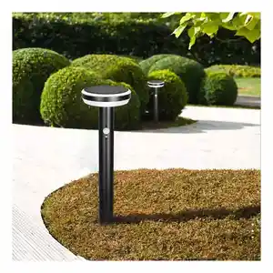 Vertak Landscape Solar Led Light Garden Decoration Back Yard Fixture Bollard Garden Pathway Lighting