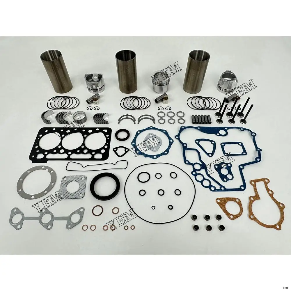 Overhaul Kit With Pistons Rings Set Full Gasket Kit Engine Bearings Valve Fit for Kubota WG750 Engine Spare Parts
