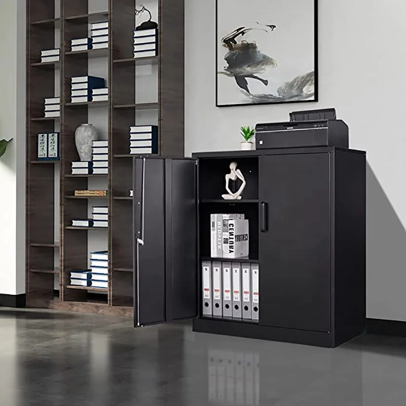 Storage Low Cabinet Furniture Metal 2 Doors For Office Modern Furniture ...