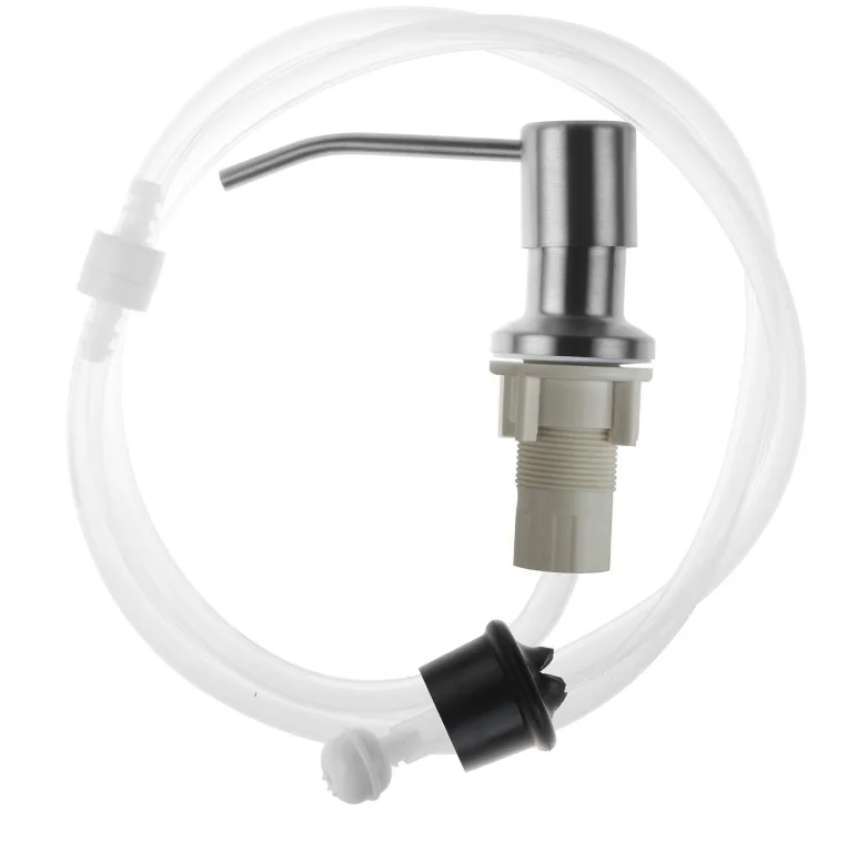 Матовый никель 304 нержавеющая сталь ручной дозатор мыла для кухонной раковины