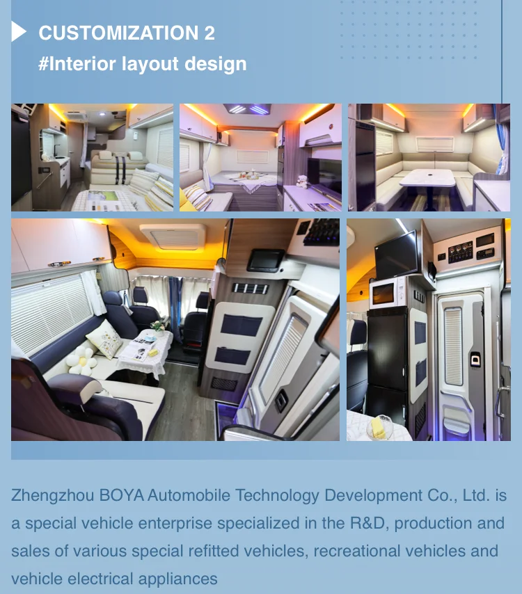 Professional Factory Wholesale Popular Campers Motorhomes Caravans Rv