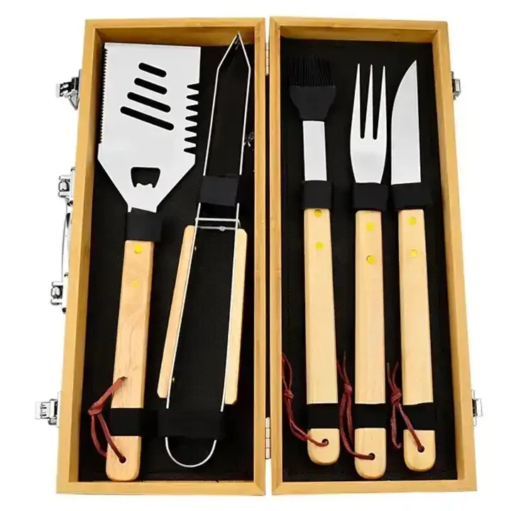 New Churrasco Kit Stainless-steel Kit Barbecue Grill Utensil Tools ...