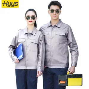 Spring Work Clothes Men Jacket Light Weight Jacket Factory Uniform Workshop Suit Cotton Work Wear Custom