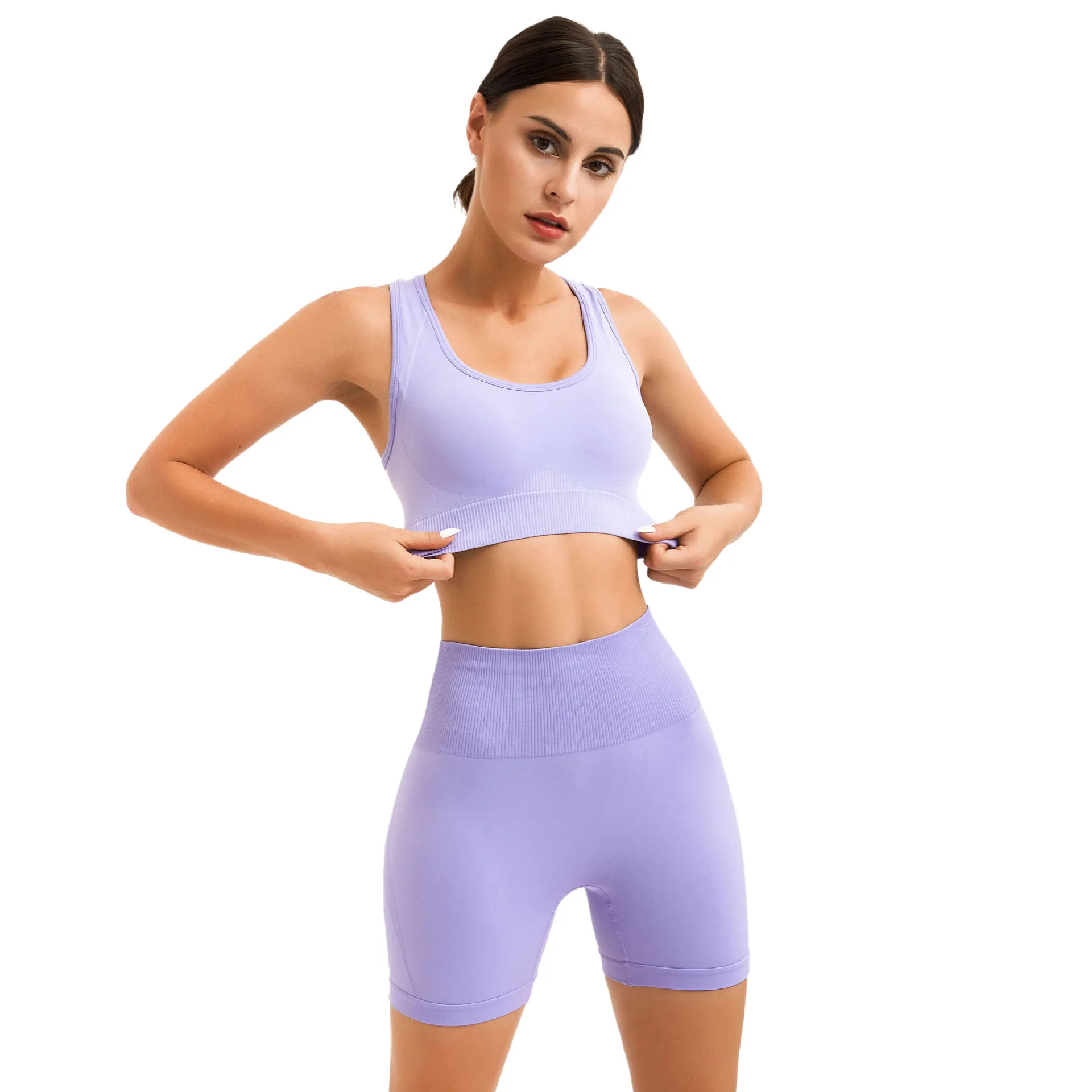  FZZDP - Conjunto de ropa de yoga para mujer, fitness