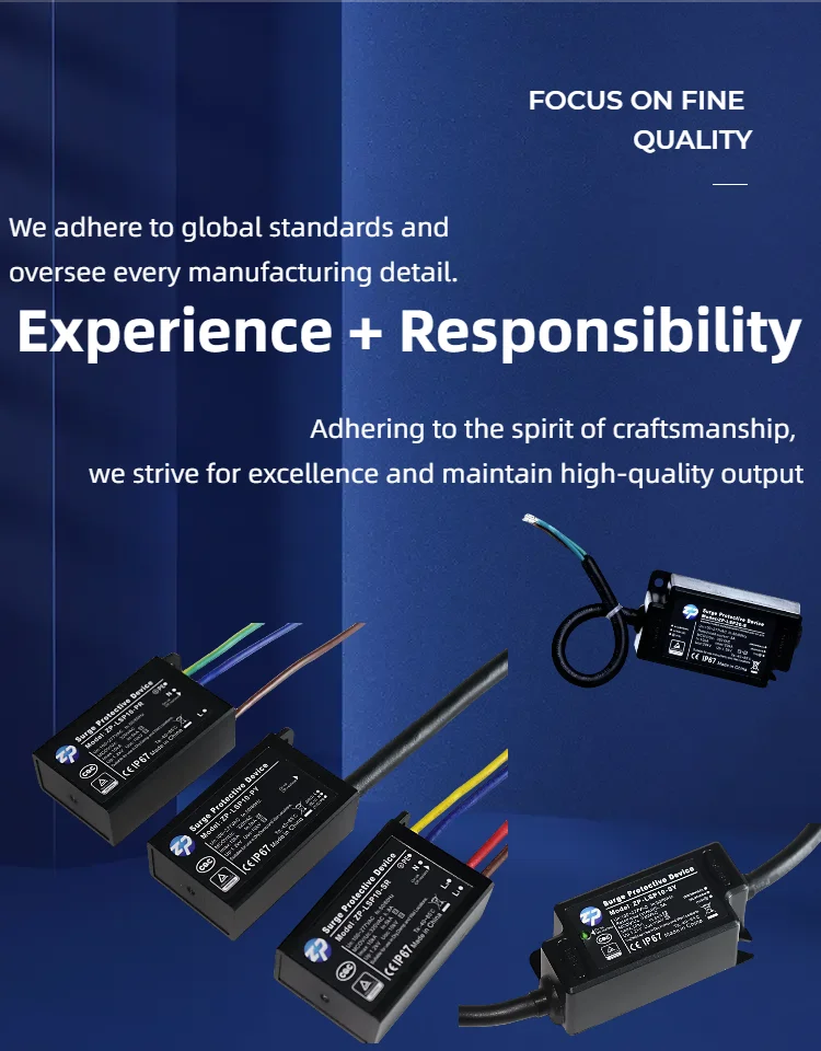 Ip65 Spd Surge Protective Device Parallel Voltage Surge Protection