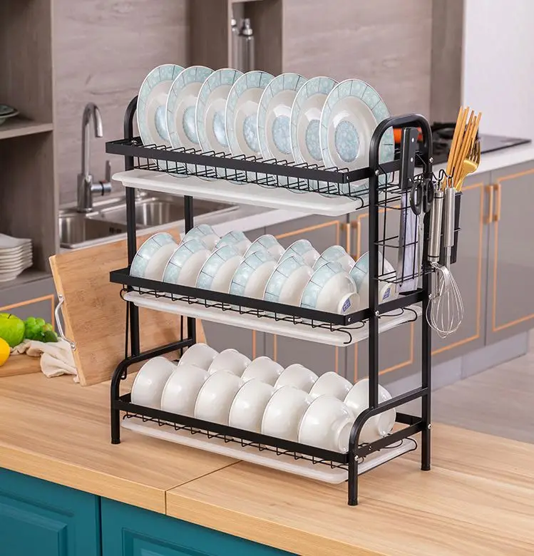 3 Tier Dish Rack, Stainless Steel Large Dish Drying Rack and