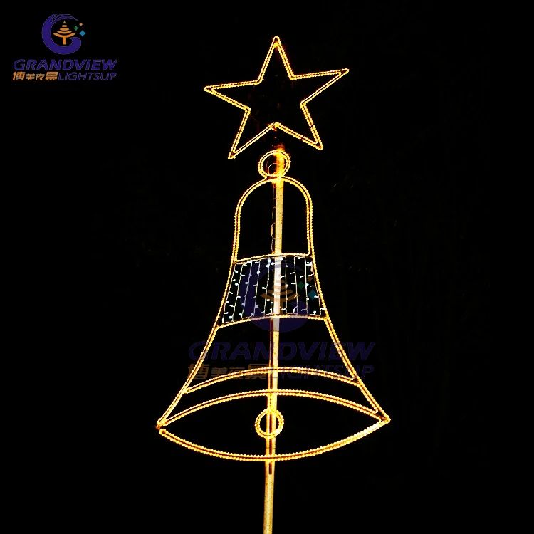 Motif LED Bell Light Waterproof for Halloween Decorations for Christmas Thanksgiving New Year's Day IP65 Wedding Decorations