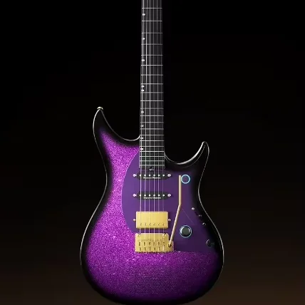 Enya Inspire Pro Smart Electric Guitar with Glossy Finish Carbon