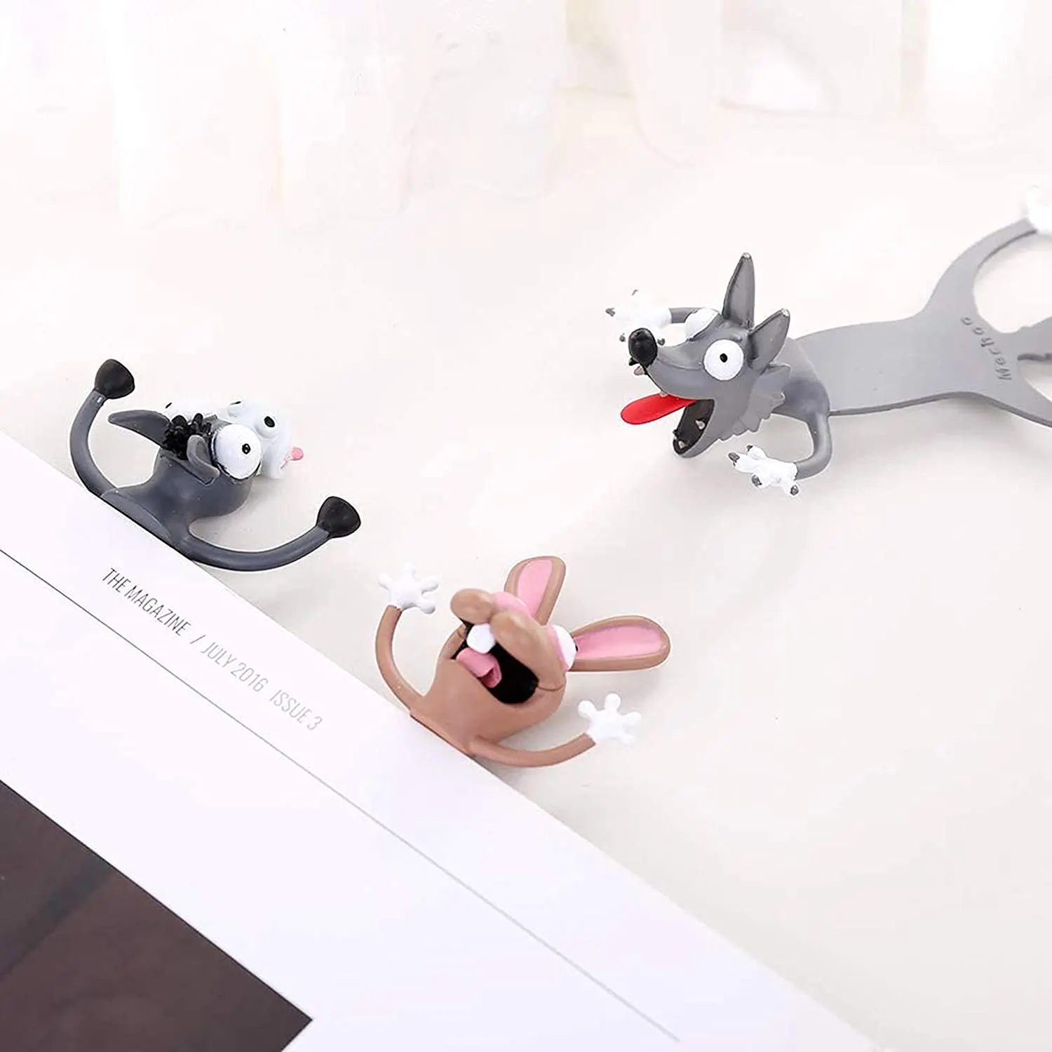3D Animal Bookmark Durable Practical Cartoon Gift for Office