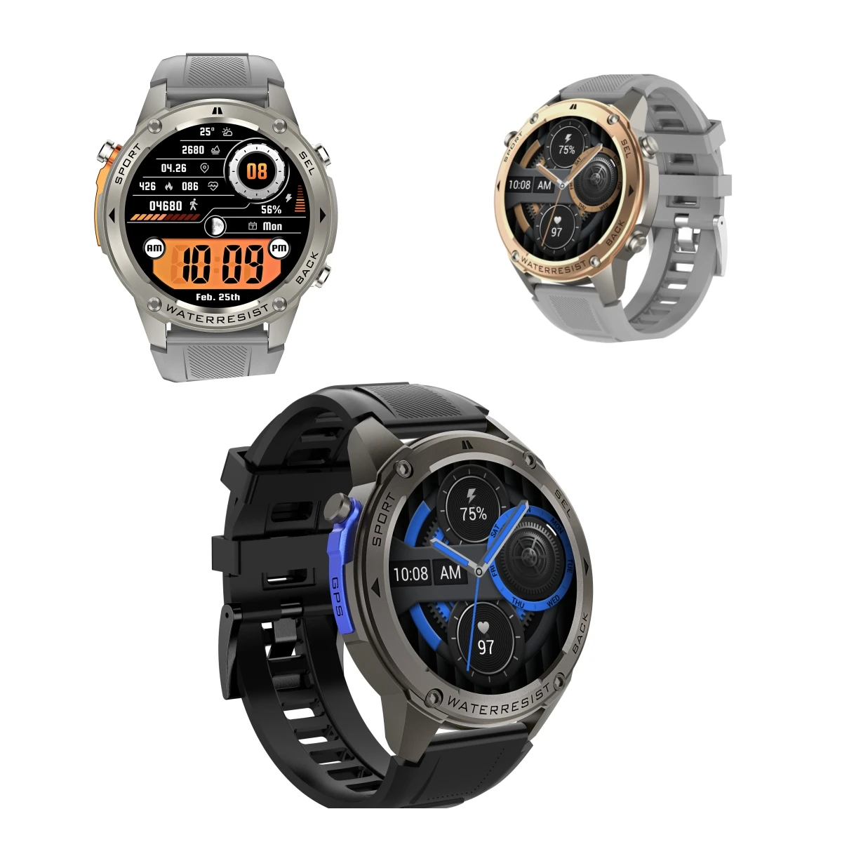 DM56 Smart Watch Precision GPS 170+ Sports Modes