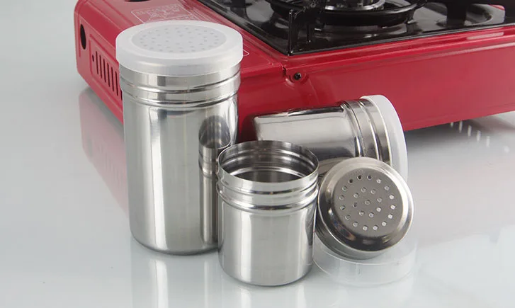 Customized Outdoor Stainless Steel Magnetic Seasoning Jar Metal Pepper Shaker for BBQ Rotisserie Seasoning Bottle manufacture