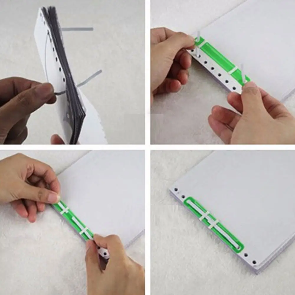 Комплект из 2 предметов бумага Крепеж пластиковый органайзер связующих бумага крепеж красочные документы файлы зажим