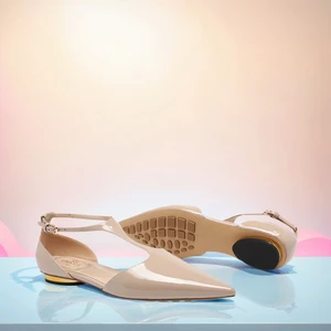 Summer Women's Low-heeled Sandals - Comfortable Genuine Leather Lacing Design - 1-2 cm Low Heel - Women's Thong Shoes