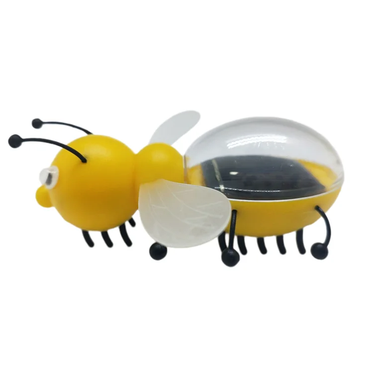 Лидер продаж пластиковые игрушки-пчелы насекомые новая энергетическая солнечная панель безопасные солнечные игрушки для детей с вибрацией пчелы
