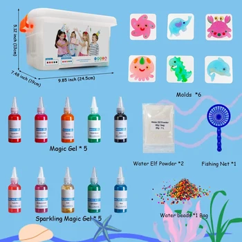 Magic Water Elf Handmade Water Toy Creative DIY Aqua Fairy Kit 6 Sparkling