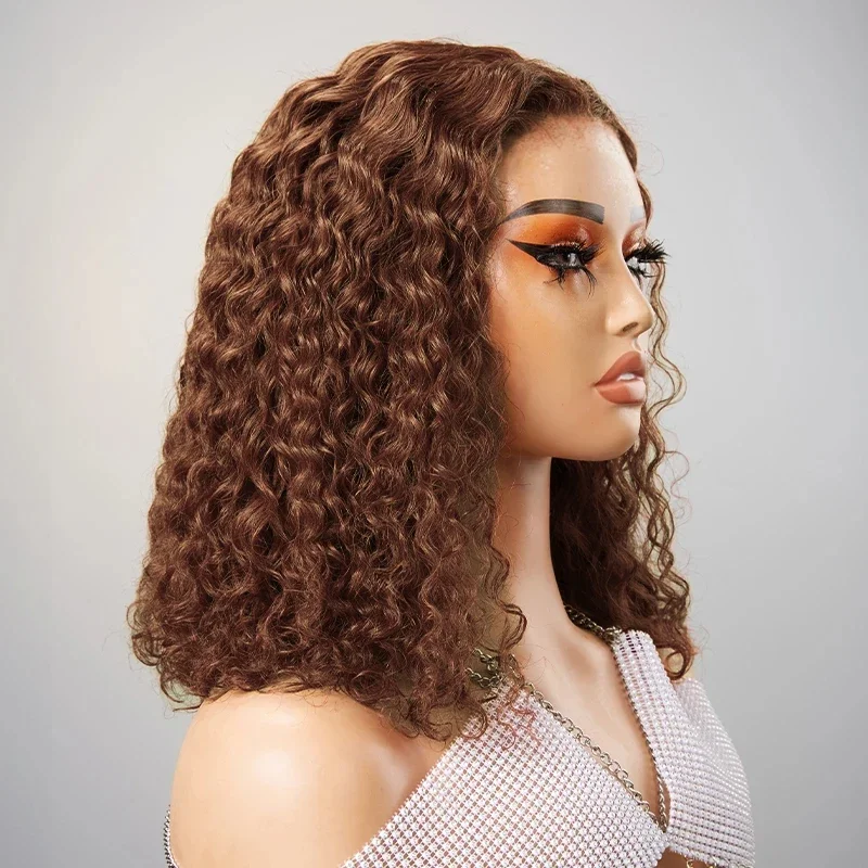 Peruca lace front cabelo humano bob deep curly castanho_voghion.com