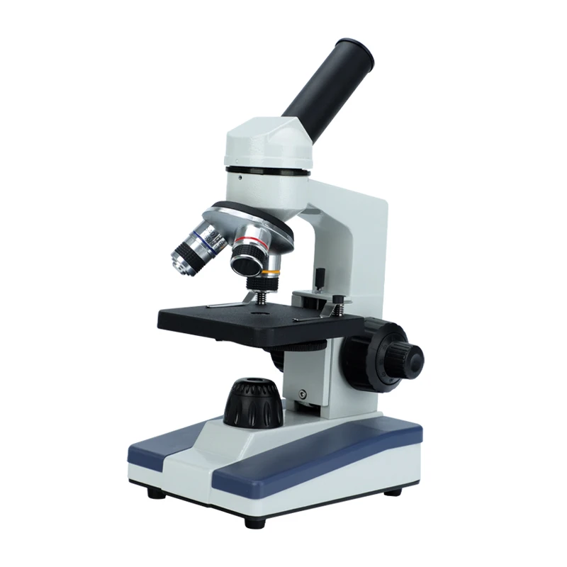 Vente chaude, prix le plus bas, microscope monculaire étudiant DW-23 de base, microscope biologique pour laboratoire 640X