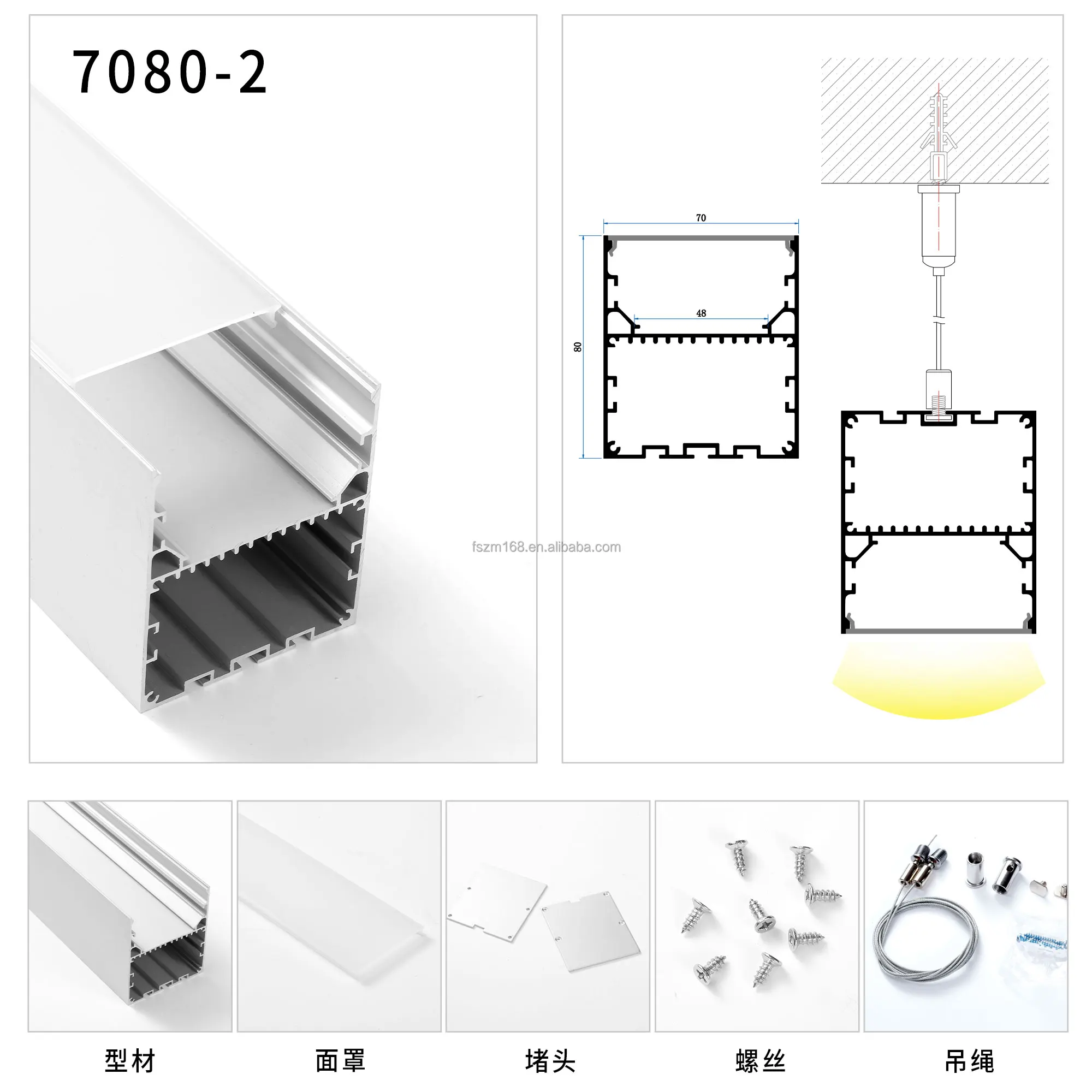Super Wide Perfil De Aluminio Para Tiras De Led,100mm Led U Channel