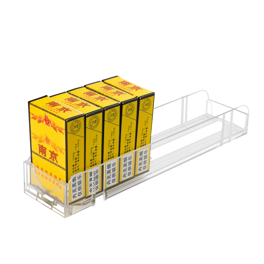 cigarette glides Automatic Clear Plastic Shelf Pusher Glide Divider Transparent Split Joint  Display for Cigarette Condom Toy Supermarket