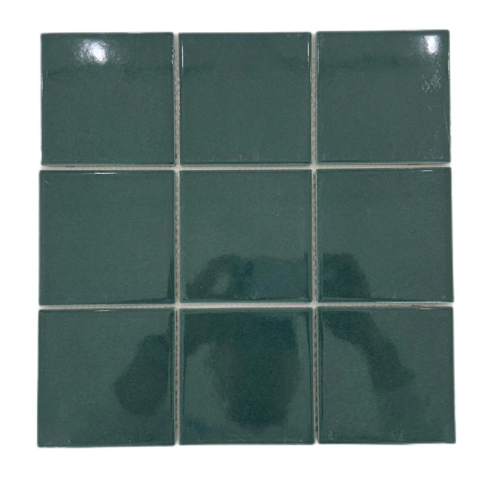 Foshan Factory Pool Blue Glazed Porcelain Ceramic Mosaic Wall Tile
