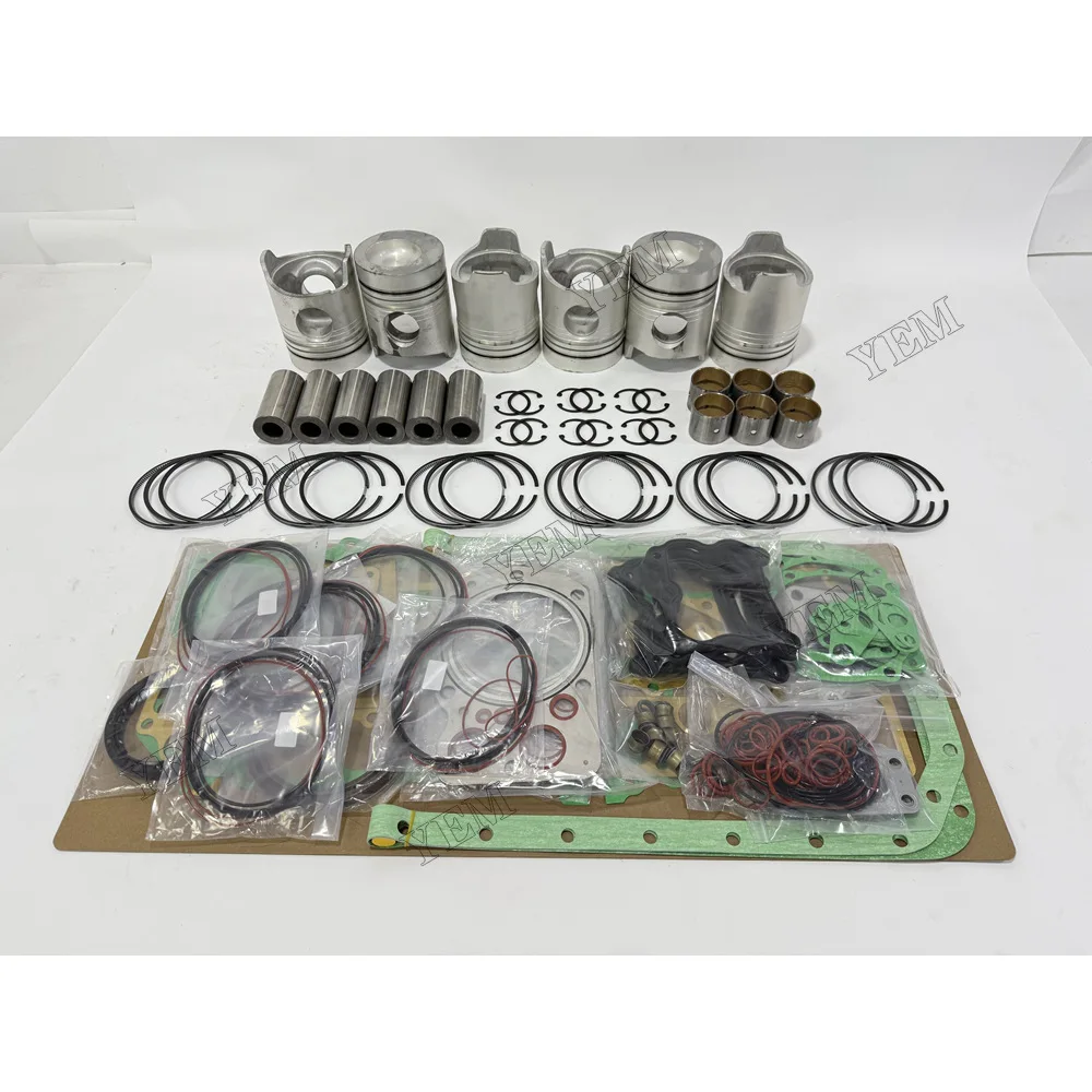 For Mitsubishi 6D20 Piston and Rings With Gasket Set Engine Parts 6