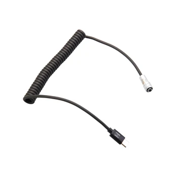 USB-C Power Cable Replacement for Blackmagic Pocket Cinema Camera BMPCC 4K/6K to USB Type-C Spring Cable detail image