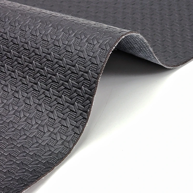 Woven PVC Synthetic Leather Fabric with 0.9mm Thickness and 140cm Width for Handbags and Furniture