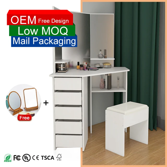 2022 New style white good quality cheap price home bedroom dressing table
